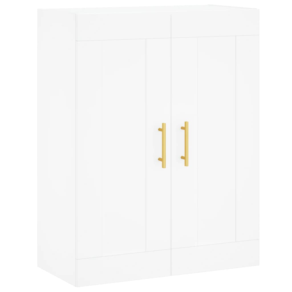 Wall Mounted Cabinet White 69,5x34x90 cm Engineered Wood