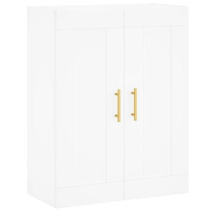 Wall Mounted Cabinet White 69,5x34x90 cm Engineered Wood