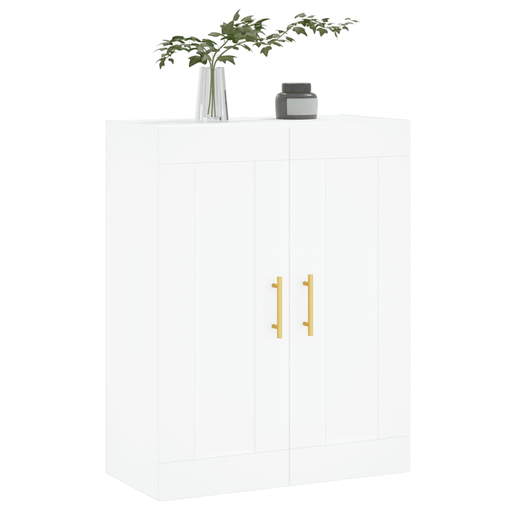 Wall Mounted Cabinet White 69,5x34x90 cm Engineered Wood