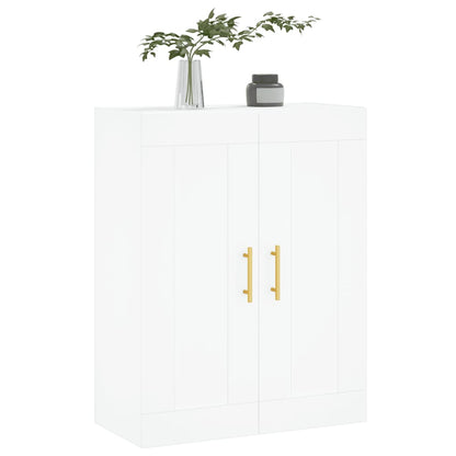 Wall Mounted Cabinet White 69,5x34x90 cm Engineered Wood
