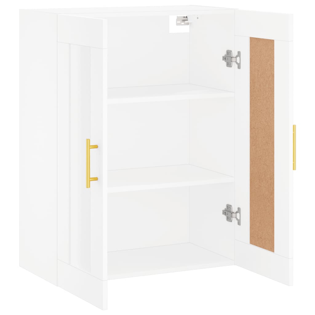 Wall Mounted Cabinet White 69,5x34x90 cm Engineered Wood