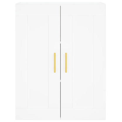 Wall Mounted Cabinet White 69,5x34x90 cm Engineered Wood