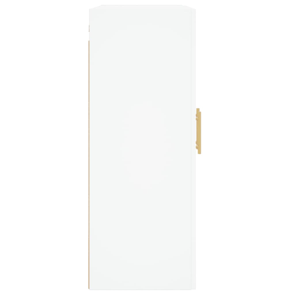 Wall Mounted Cabinet White 69,5x34x90 cm Engineered Wood