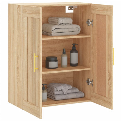 Wall Mounted Cabinet Sonoma Oak 69,5x34x90 cm Engineered Wood