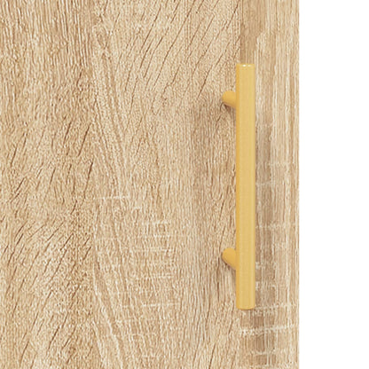 Wall Mounted Cabinet Sonoma Oak 69,5x34x90 cm Engineered Wood