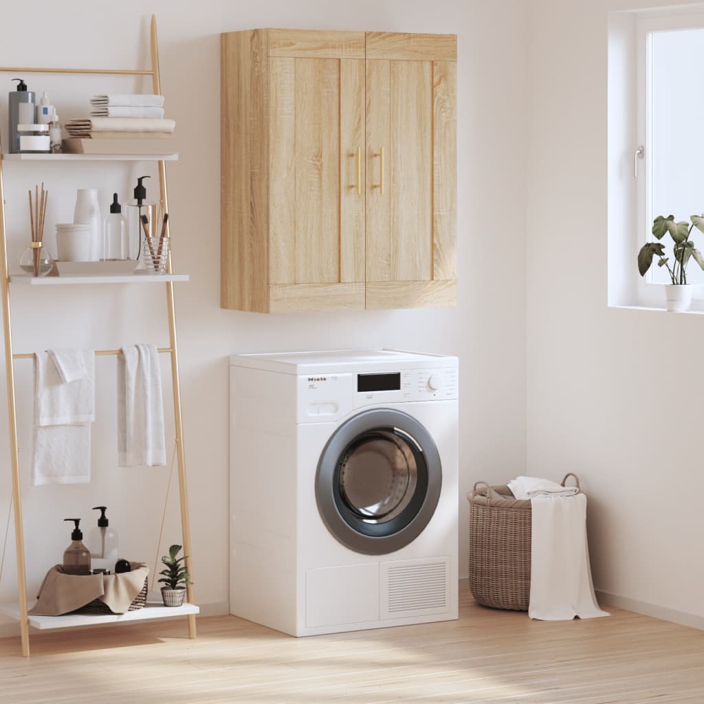 Wall Mounted Cabinet Sonoma Oak 69,5x34x90 cm Engineered Wood