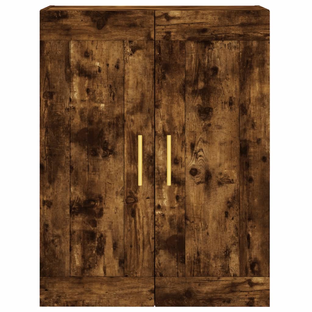 Wall Mounted Cabinet Smoked Oak 69,5x34x90 cm Engineered Wood