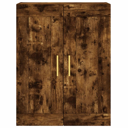 Wall Mounted Cabinet Smoked Oak 69,5x34x90 cm Engineered Wood