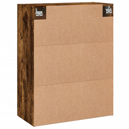 Wall Mounted Cabinet Smoked Oak 69,5x34x90 cm Engineered Wood