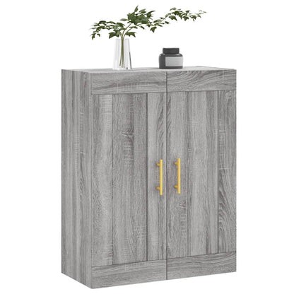 Wall Mounted Cabinet Grey Sonoma 69.5x34x90 cm Engineered Wood