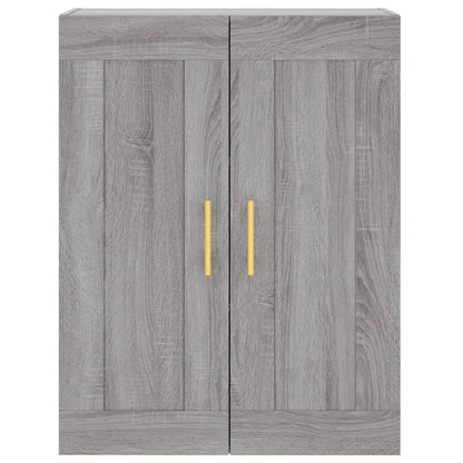 Wall Mounted Cabinet Grey Sonoma 69,5x34x90 cm Engineered Wood