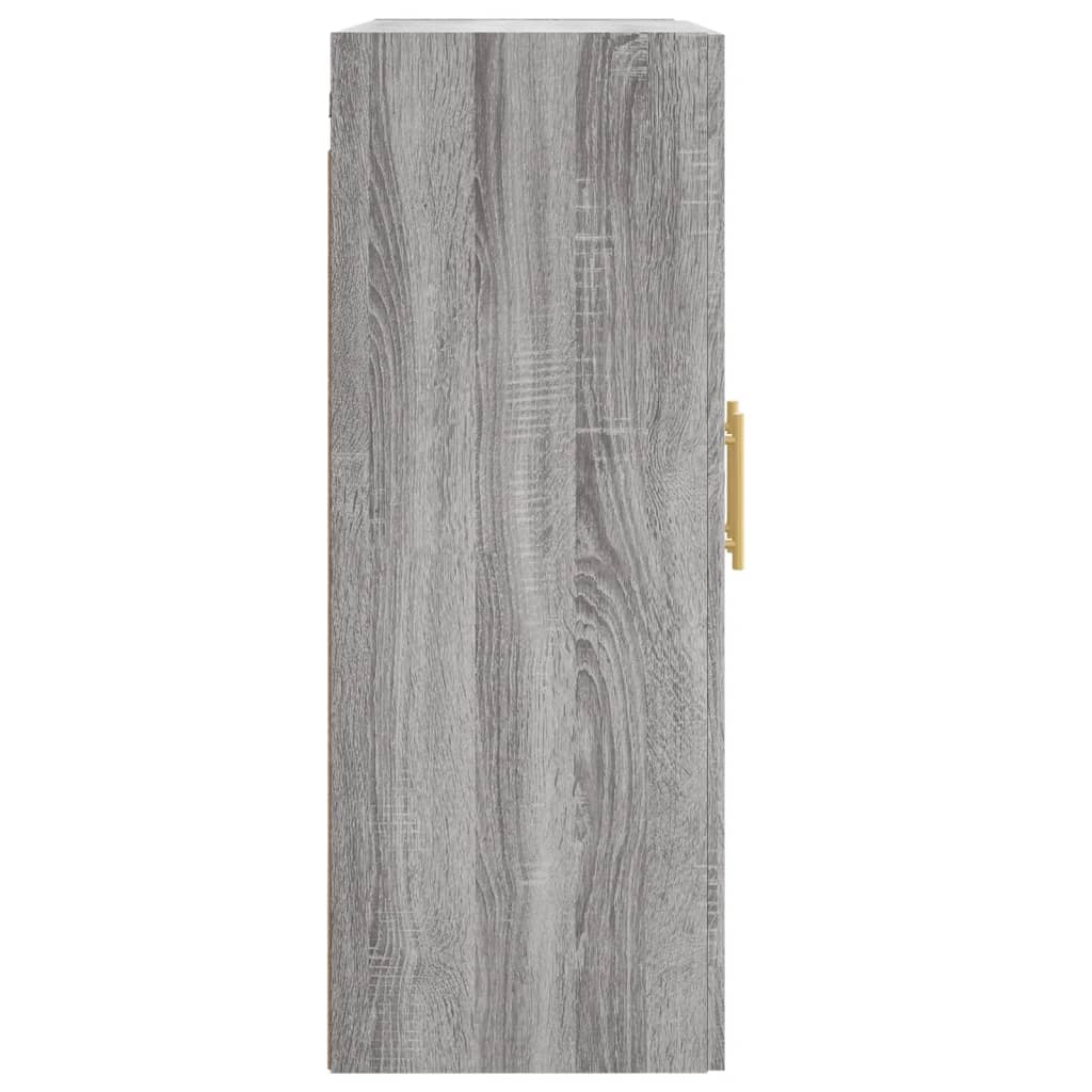 Wall Mounted Cabinet Grey Sonoma 69.5x34x90 cm Engineered Wood