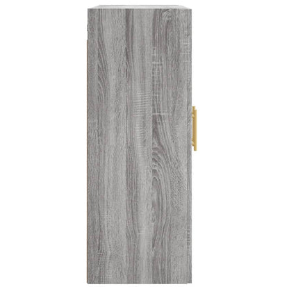 Wall Mounted Cabinet Grey Sonoma 69,5x34x90 cm Engineered Wood