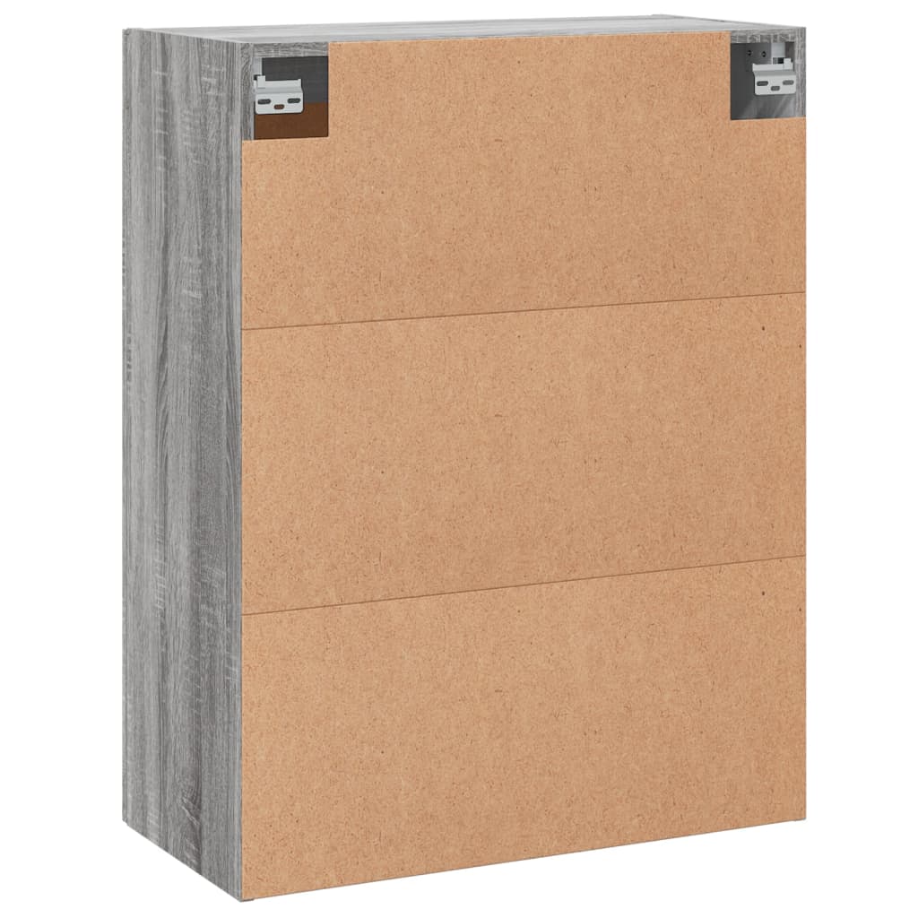 Wall Mounted Cabinet Grey Sonoma 69,5x34x90 cm Engineered Wood