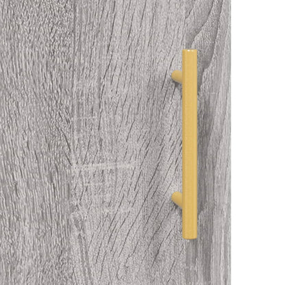 Wall Mounted Cabinet Grey Sonoma 69.5x34x90 cm Engineered Wood