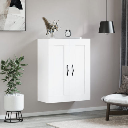 Wall Mounted Cabinet White 69,5x34x90 cm Engineered Wood