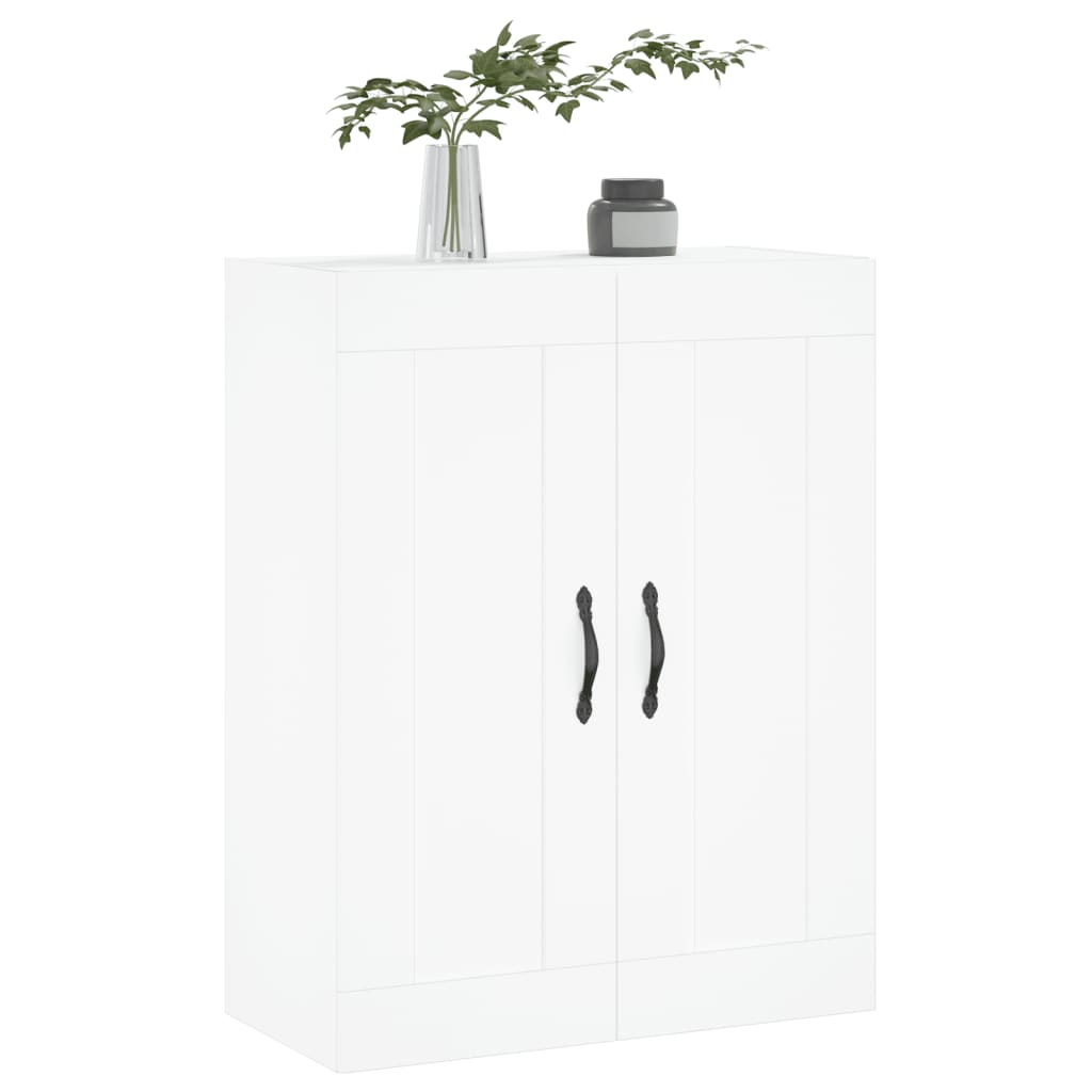 Wall Mounted Cabinet White 69,5x34x90 cm Engineered Wood
