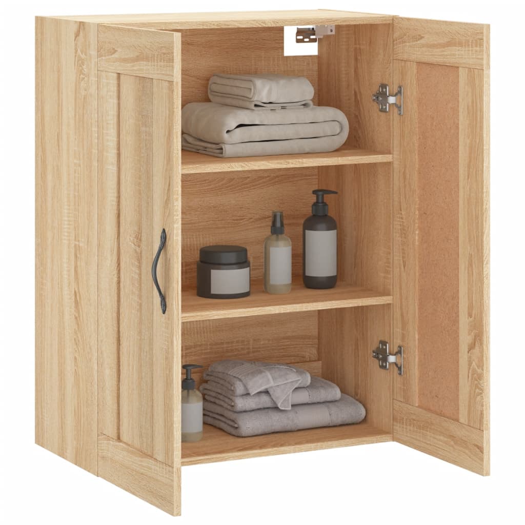 Wall Mounted Cabinet Sonoma Oak 69,5x34x90 cm Engineered Wood