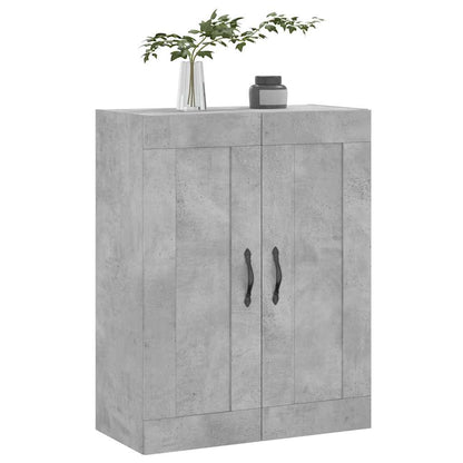 Wall Mounted Cabinet Concrete Grey 69.5x34x90cm Engineered Wood
