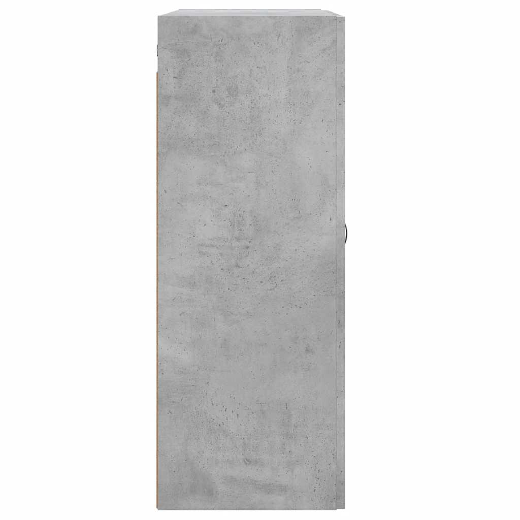 Wall Mounted Cabinet Concrete Grey 69.5x34x90 cm Engineered Wood