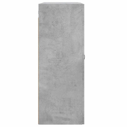 Wall Mounted Cabinet Concrete Grey 69.5x34x90 cm Engineered Wood