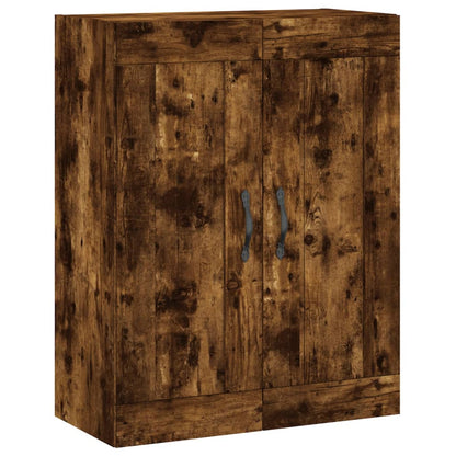 Wall Mounted Cabinet Smoked Oak 69,5x34x90 cm Engineered Wood