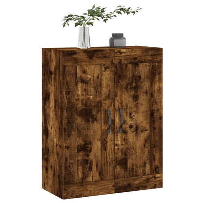 Wall Mounted Cabinet Smoked Oak 69,5x34x90 cm Engineered Wood