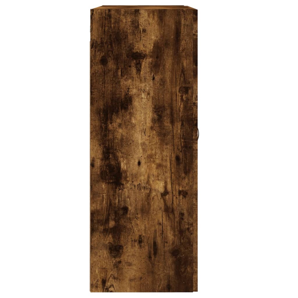 Wall Mounted Cabinet Smoked Oak 69,5x34x90 cm Engineered Wood
