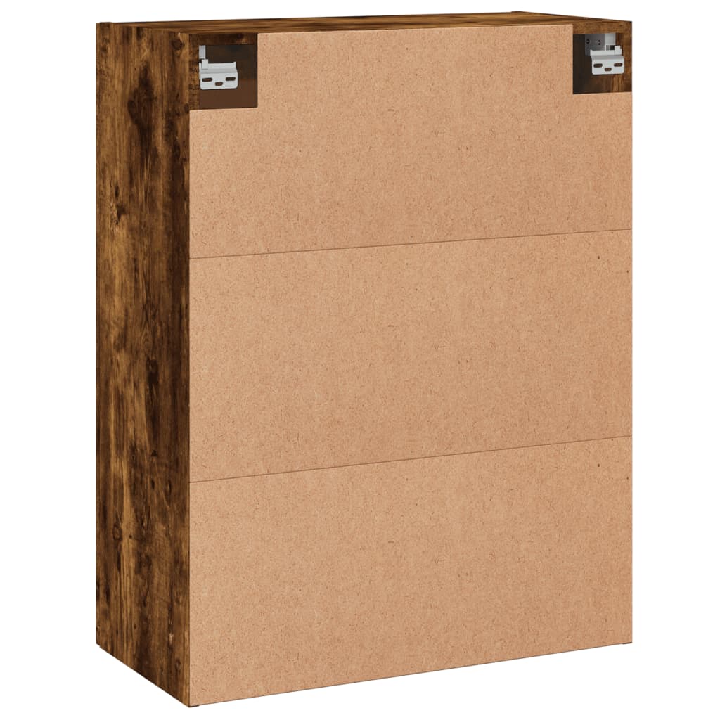 Wall Mounted Cabinet Smoked Oak 69,5x34x90 cm Engineered Wood