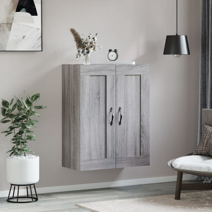 Wall Mounted Cabinet Grey Sonoma 69,5x34x90 cm Engineered Wood