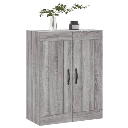 Wall Mounted Cabinet Grey Sonoma 69,5x34x90 cm Engineered Wood