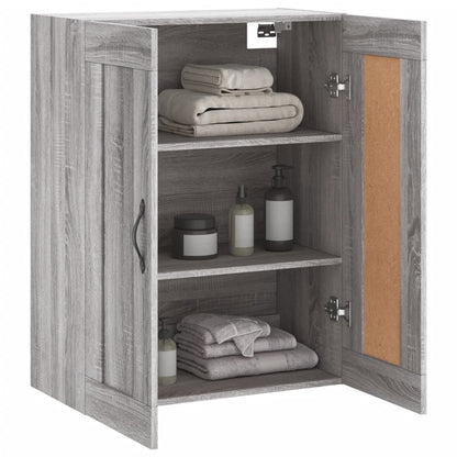 Wall Mounted Cabinet Grey Sonoma 69,5x34x90 cm Engineered Wood