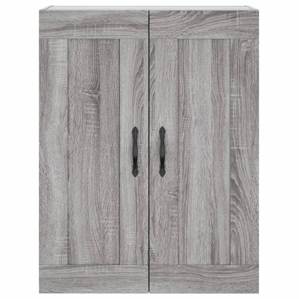 Wall Mounted Cabinet Grey Sonoma 69,5x34x90 cm Engineered Wood