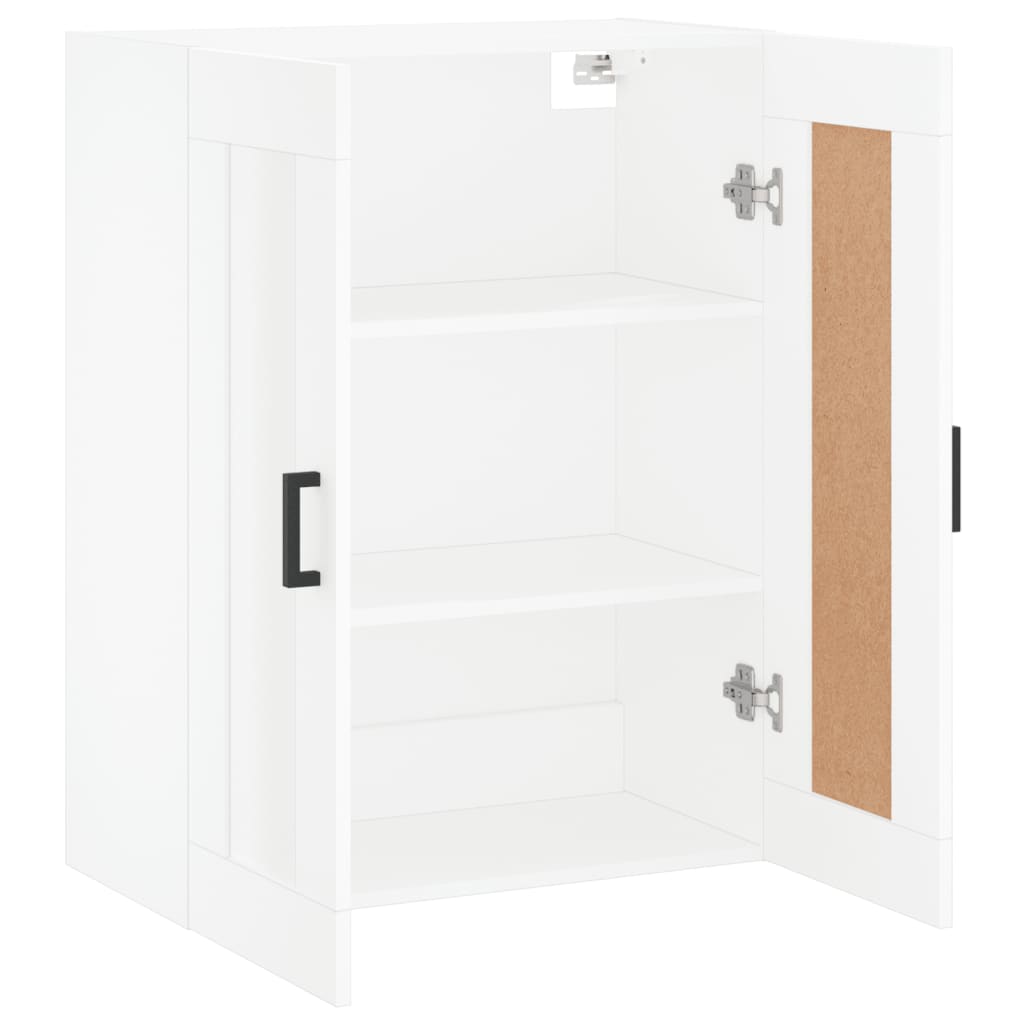 Wall Mounted Cabinet White 69,5x34x90 cm Engineered Wood