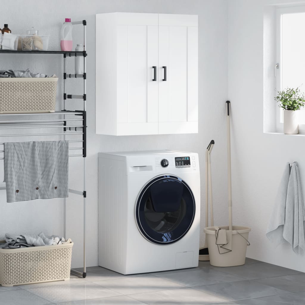 Wall Mounted Cabinet White 69,5x34x90 cm Engineered Wood