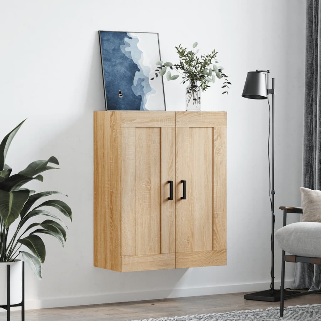 Wall Mounted Cabinet Sonoma Oak 69,5x34x90 cm Engineered Wood