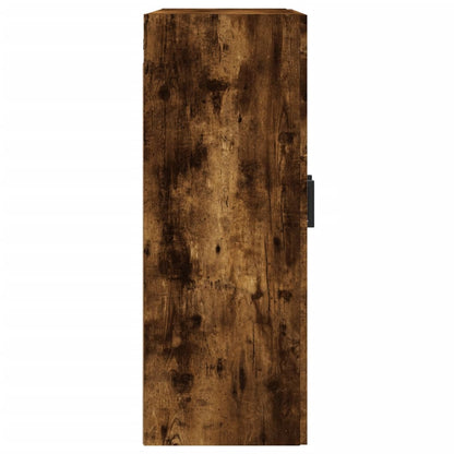 Wall Mounted Cabinet Smoked Oak 69.5x34x90 cm Engineered Wood