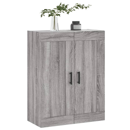 Wall Mounted Cabinet Grey Sonoma 69,5x34x90 cm Engineered Wood