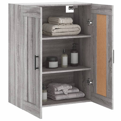 Wall Mounted Cabinet Grey Sonoma 69,5x34x90 cm Engineered Wood