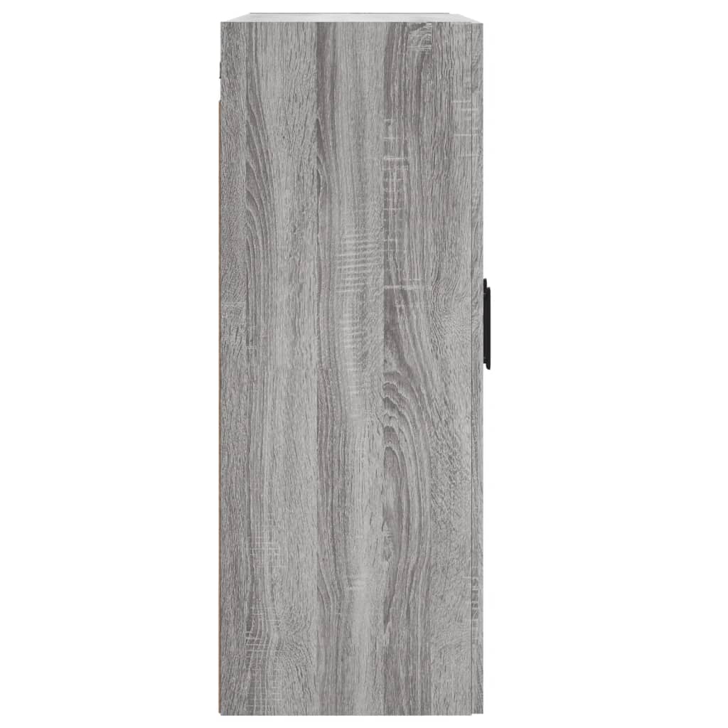Wall Mounted Cabinet Grey Sonoma 69,5x34x90 cm Engineered Wood