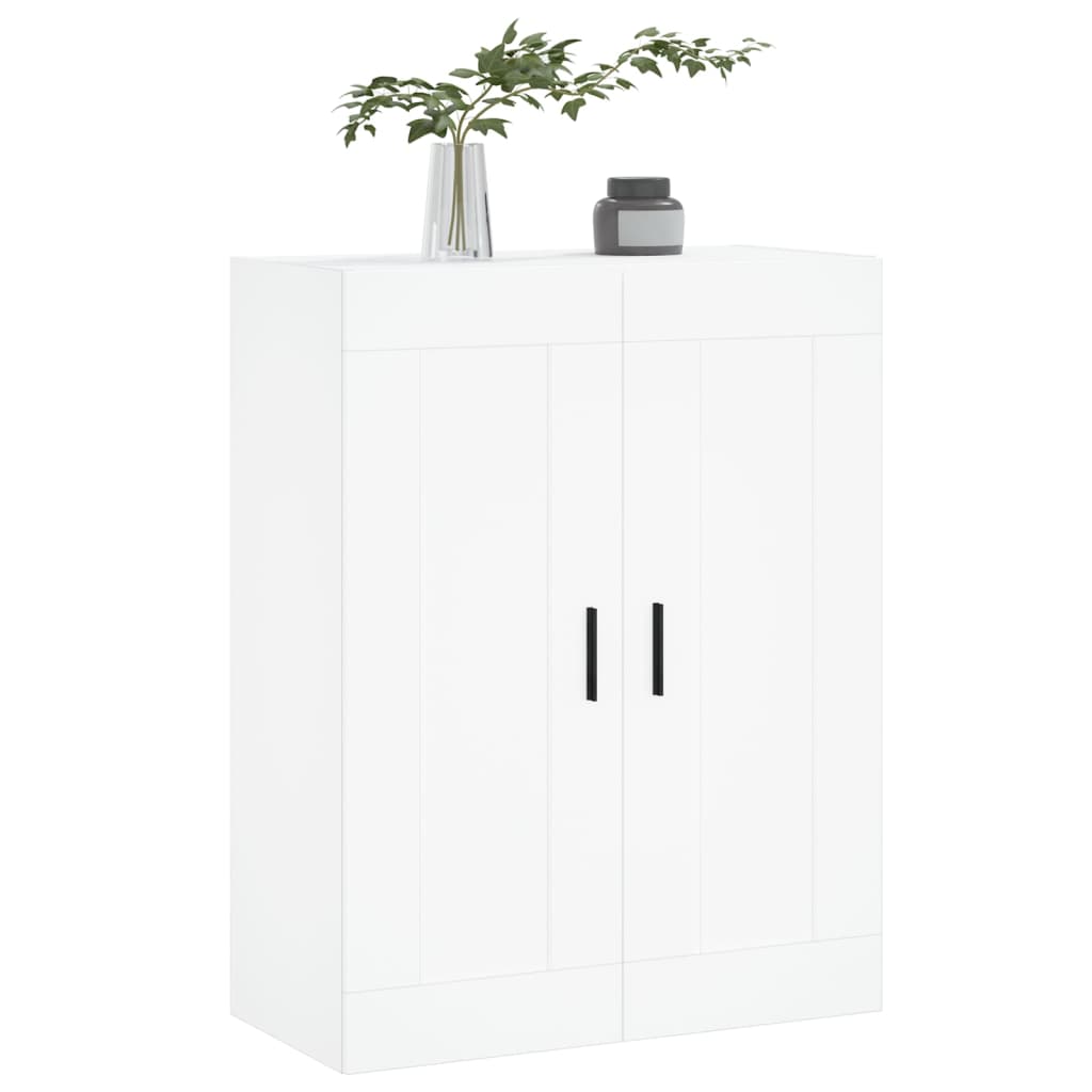 Wall Mounted Cabinet White 69,5x34x90 cm Engineered Wood