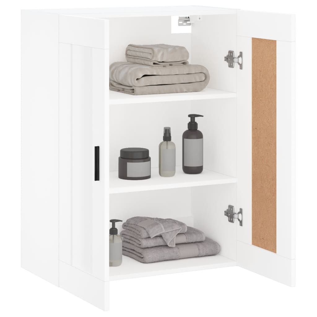 Wall Mounted Cabinet White 69,5x34x90 cm Engineered Wood