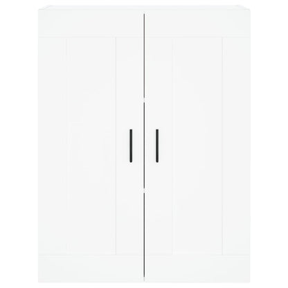 Wall Mounted Cabinet White 69.5x34x90 cm Engineered Wood