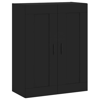 Wall Mounted Cabinet Black 69,5x34x90 cm Engineered Wood