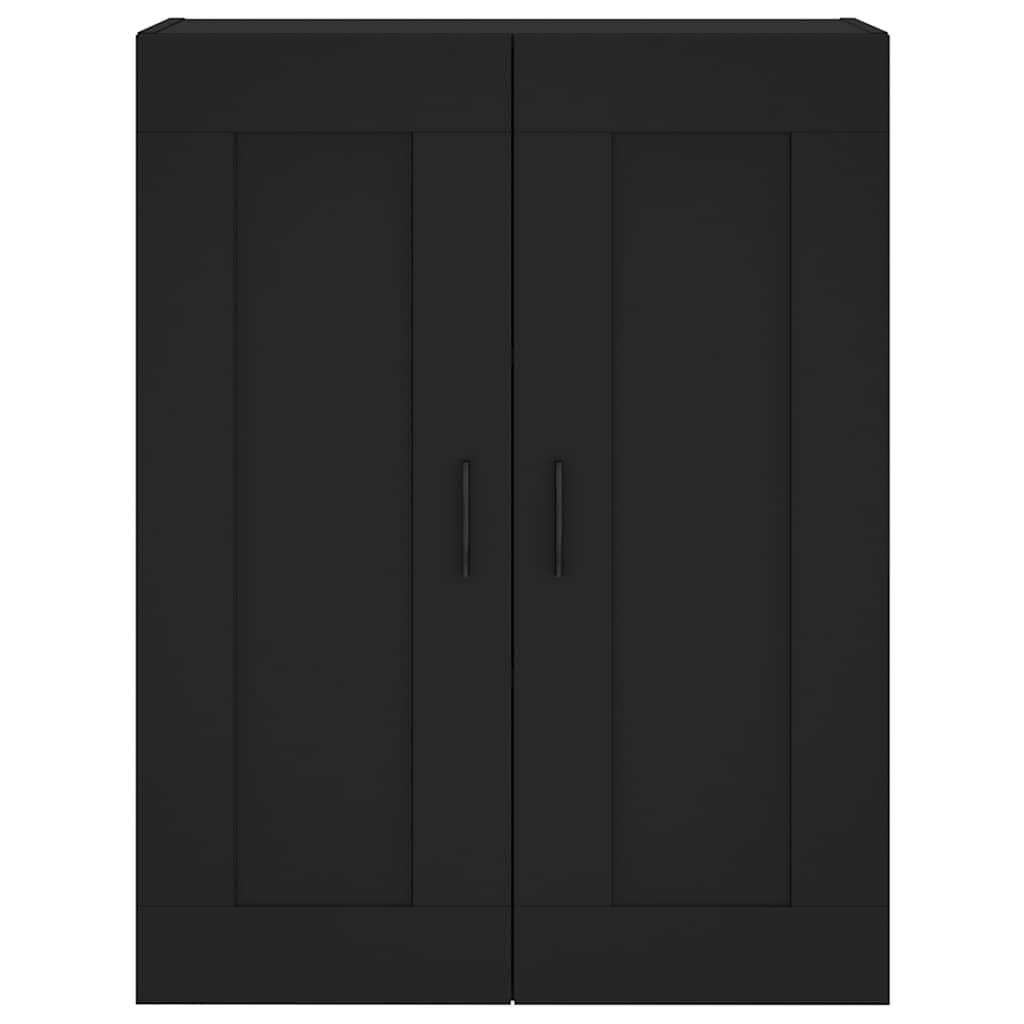 Wall Mounted Cabinet Black 69,5x34x90 cm Engineered Wood