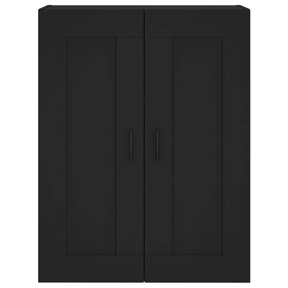 Wall Mounted Cabinet Black 69,5x34x90 cm Engineered Wood