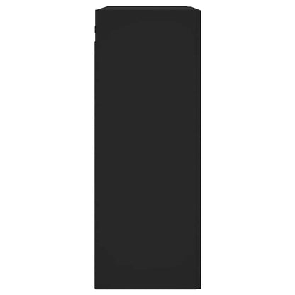 Wall Mounted Cabinet Black 69,5x34x90 cm Engineered Wood