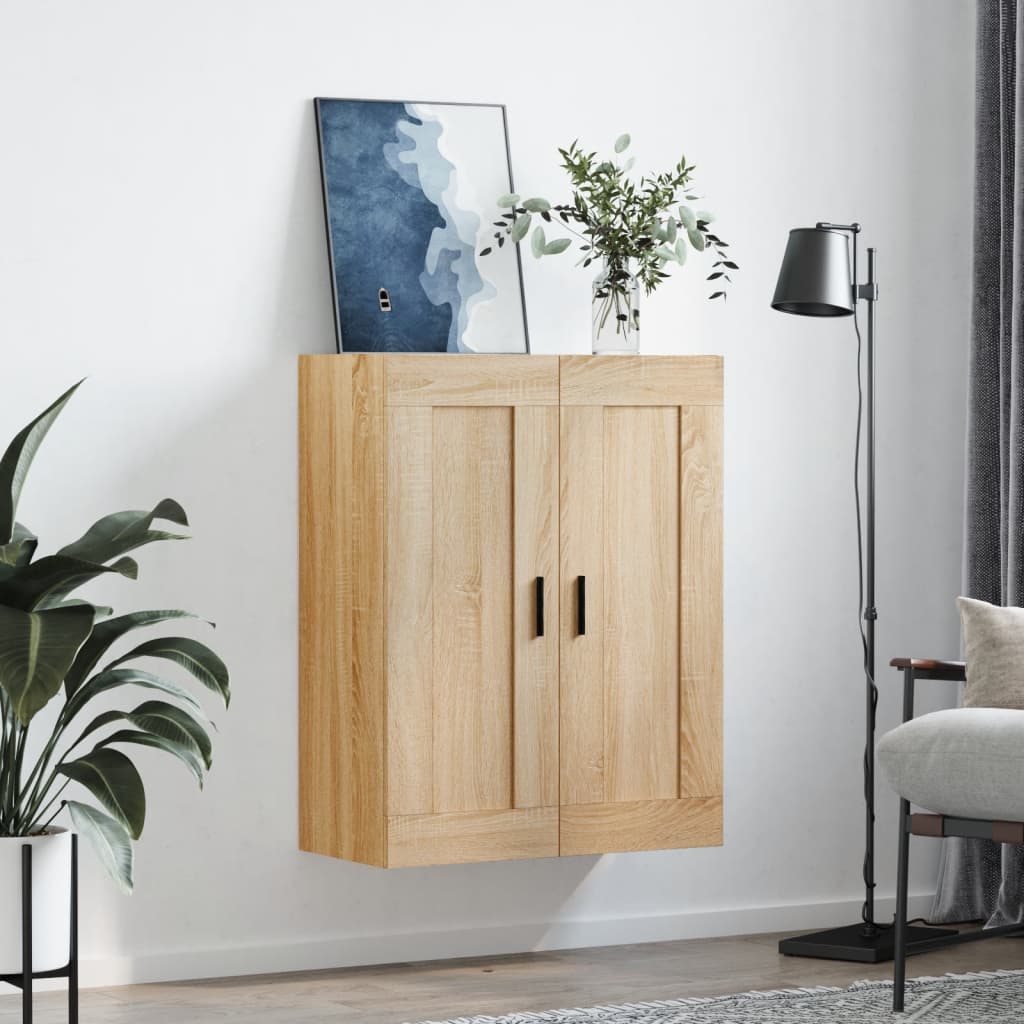 Wall Mounted Cabinet Sonoma Oak 69,5x34x90 cm Engineered Wood