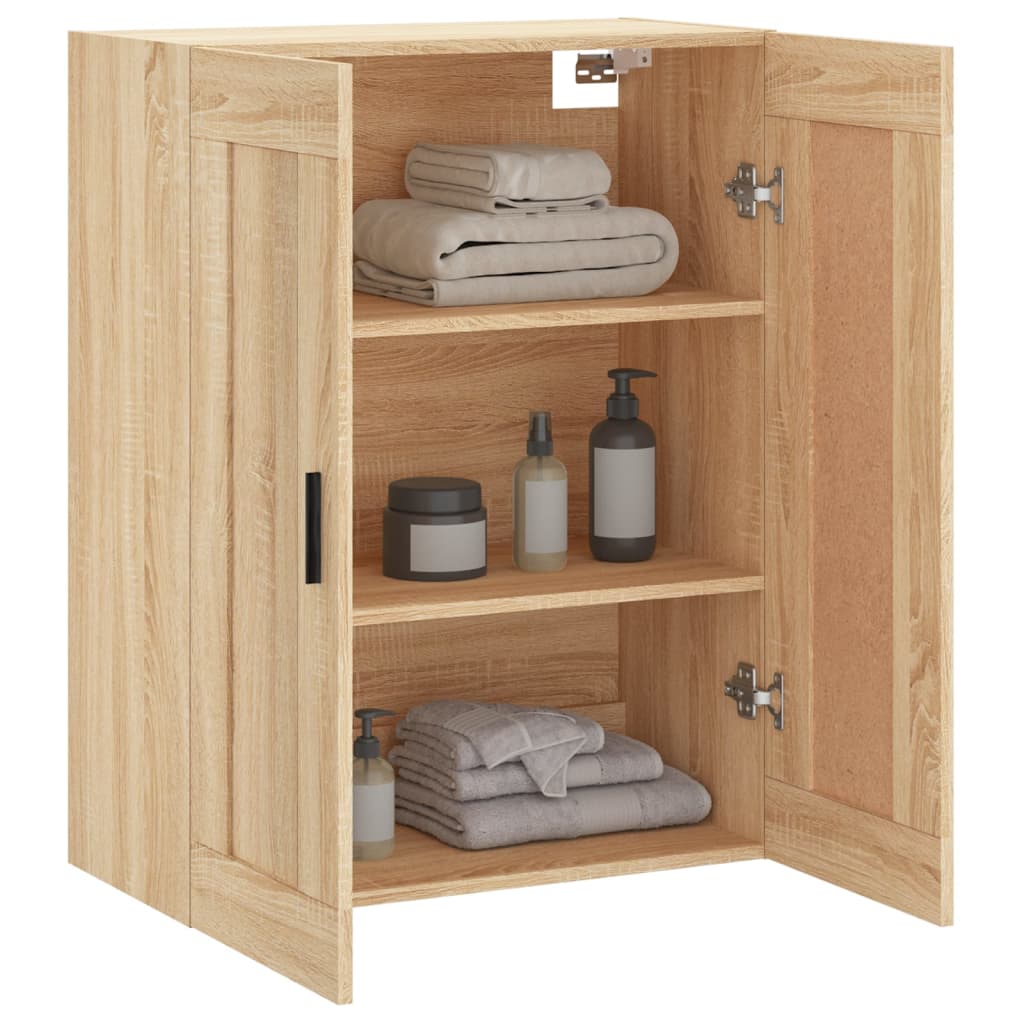 Wall Mounted Cabinet Sonoma Oak 69,5x34x90 cm Engineered Wood