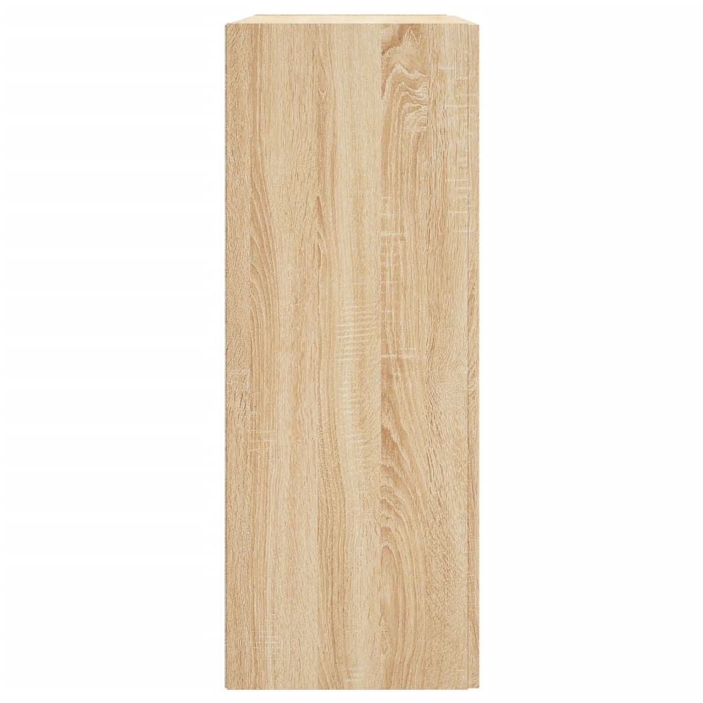 Wall Mounted Cabinet Sonoma Oak 69,5x34x90 cm Engineered Wood